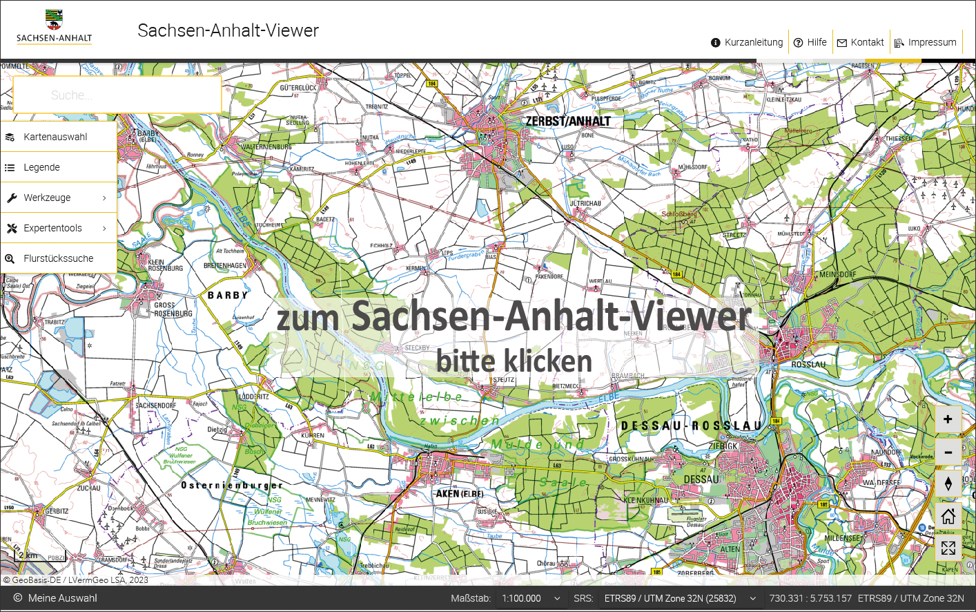 zum Sachsen-Anhalt-Viewer © LVermGeo