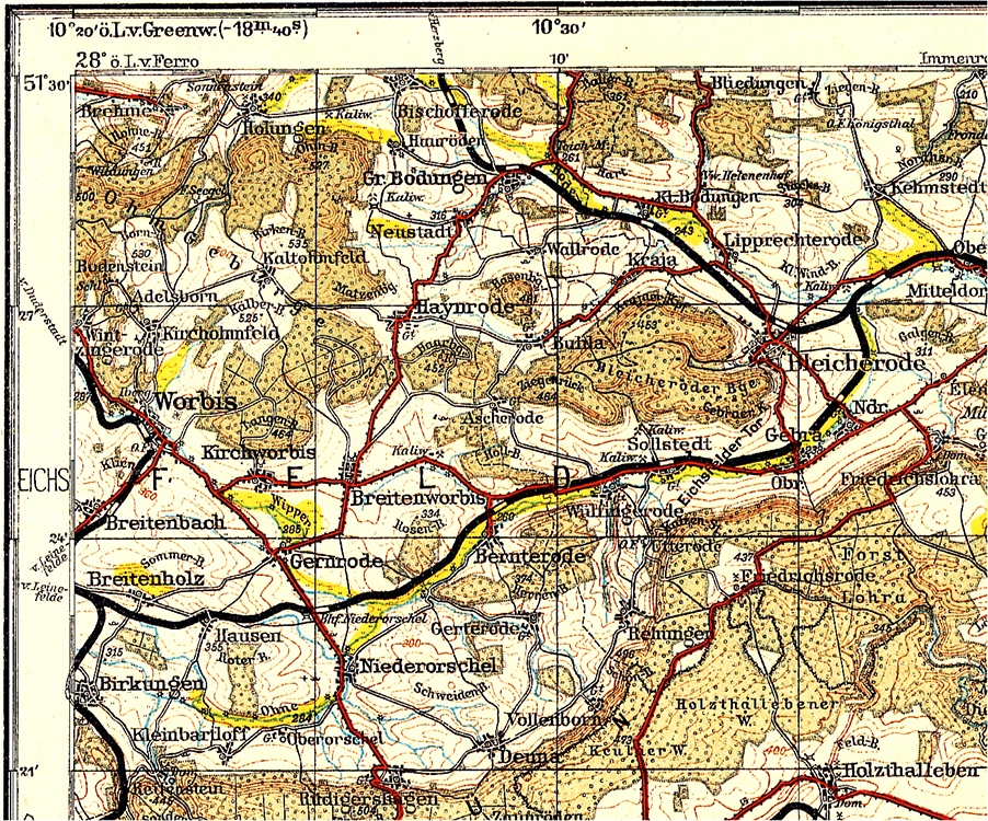 Historische Topographische Karten 1:200 000