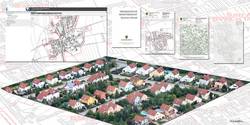 Produkte der Grundstückswertermittlung über einem Wohngebiet © LVermGeo Produkte der Grundstückswertermittlung über einem Wohngebiet