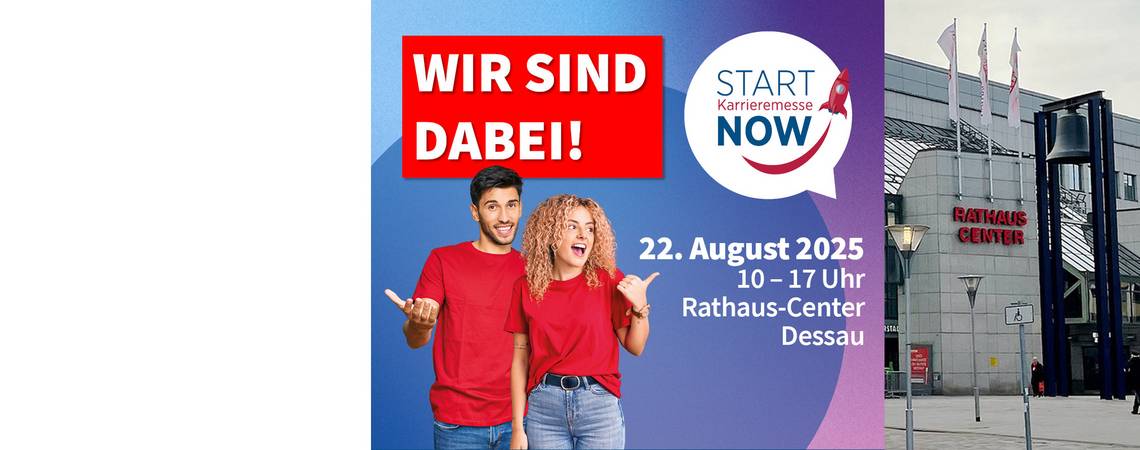 Das LVermGeo präsentiert spannende Berufsperspektiven auf der "Start Now" in Dessau-Roßlau.