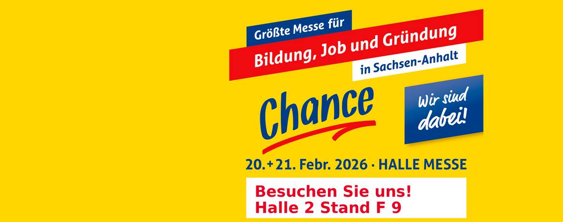 Chance 2026 - Ausbildung zum Anfassen Besuchen Sie vom 20. bis 21. Februar 2026 den Stand des LVermGeo auf der Messe Chance in Halle (Saale) und erkunden Sie spannende Ausbildungsmöglichkeiten in den Geo-Berufen.