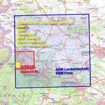 Lage des Testdatengebietes © LVermGeo
