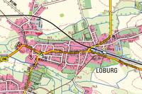 Kartenausschnitt der DTK25 3838 Loburg