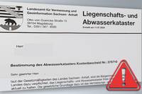 Warnung - gefälschte Gebührenbescheide
