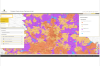 Abb. 1: Geoanwendung: Mobilfunkverfügbarkeit im Land Sachsen-Anhalt, Hintergrund WebAtlasDE Graustufen (https://www.geodatenportal.sachsen-anhalt.de/mapapps/resources/apps/digitaleinfrastrukturen/index.html?lang=de, 11.07.2022)