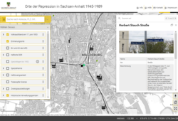 Abb. 3: Integriertes Foto im Pop-Up Fenster Erinnerungsorte (https://www.geodatenportal.sachsen-anhalt.de/mapapps/resources/apps/ortederrepression/index.html?lang=de&vm=2D&s=32307.808782529246&r=0&c=679755.8247350657%2C5777532.517597345&l=%7Eungeziefer1952%28%7E13%7Bt%3A20%7D%29%2Cerinnerung%2C-todesopfer, 03.08.2023)