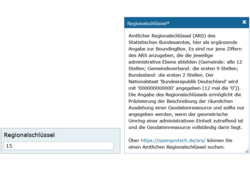 Abb. 3: InGrid Editor im MetaVer – Erfassung des ARS (10.08.2023)