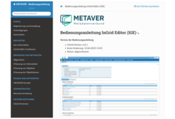 Abb. 7: Bedienungsanleitung InGrid Editor im MetaVer (https://metaver-bedienungsanleitung.readthedocs.io/, 12.06.2023)