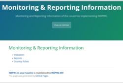 Abb. 1: Monitoring und Reporting Informationen auf GitHub (https://inspire-mif.github.io/INSPIRE-in-your-Country/DE/, 11.07.2025)