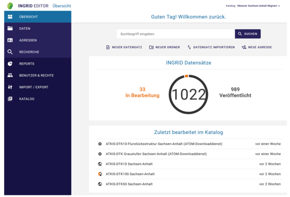 Abb. 6: InGrid Editor im MetaVer – Neue Generation (IGE-NG) Testphase (31.08.2023)