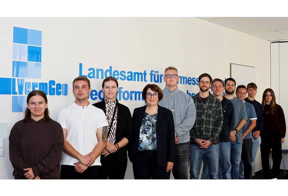 Begrüßung der dualen Bachelor-Studierenden 2025 © LVermGeo ST Begrüßung der dualen Bachelor-Studierenden 2025