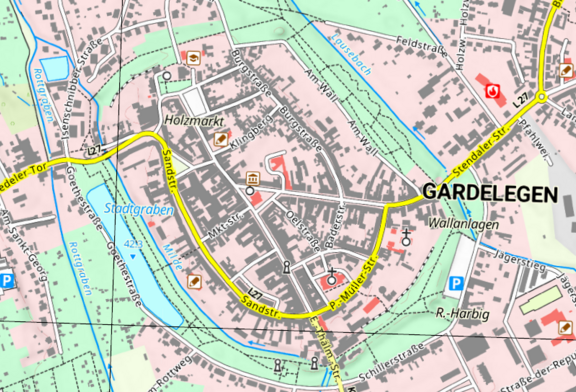 basemap.de Präsentationsausgabe 1:10 000 Gardelegen